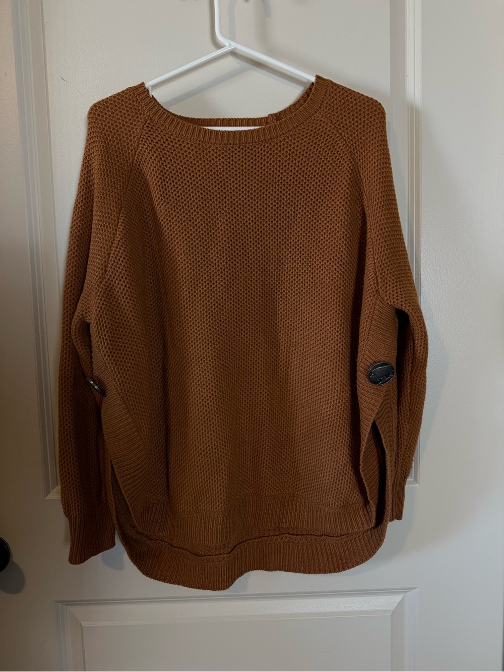 Cozy Chunky Knit Pullover Sweater - Caramel Brown